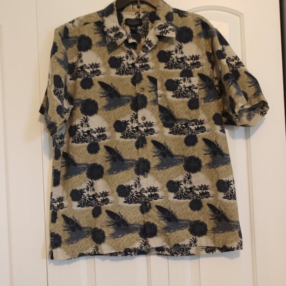 Men's Pacific Coast Highway Short Sleeve Casual Button down Size Large - Picture 10 of 11